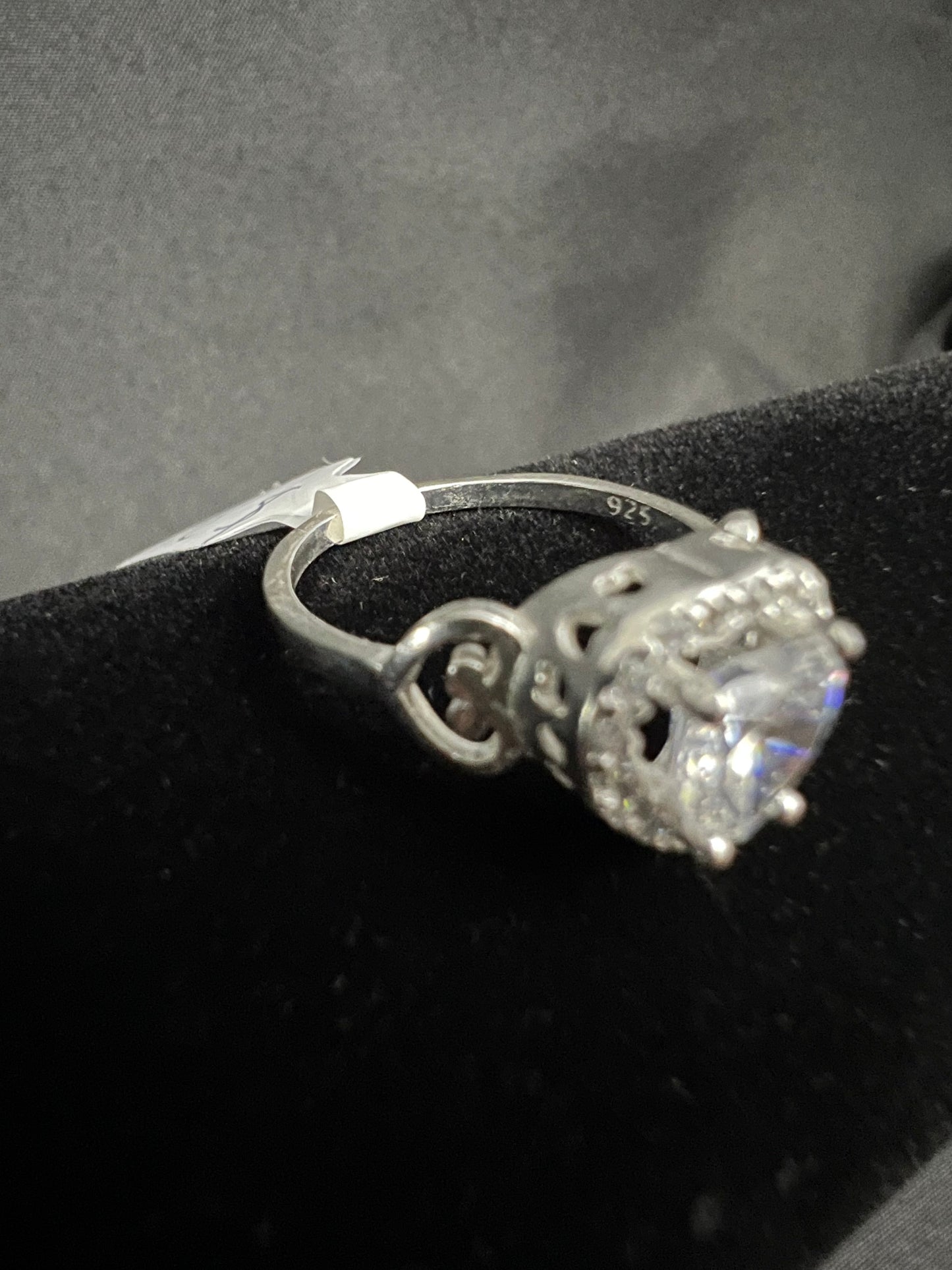 Promise / Engagement Heart Ring .925 Sterling Silver