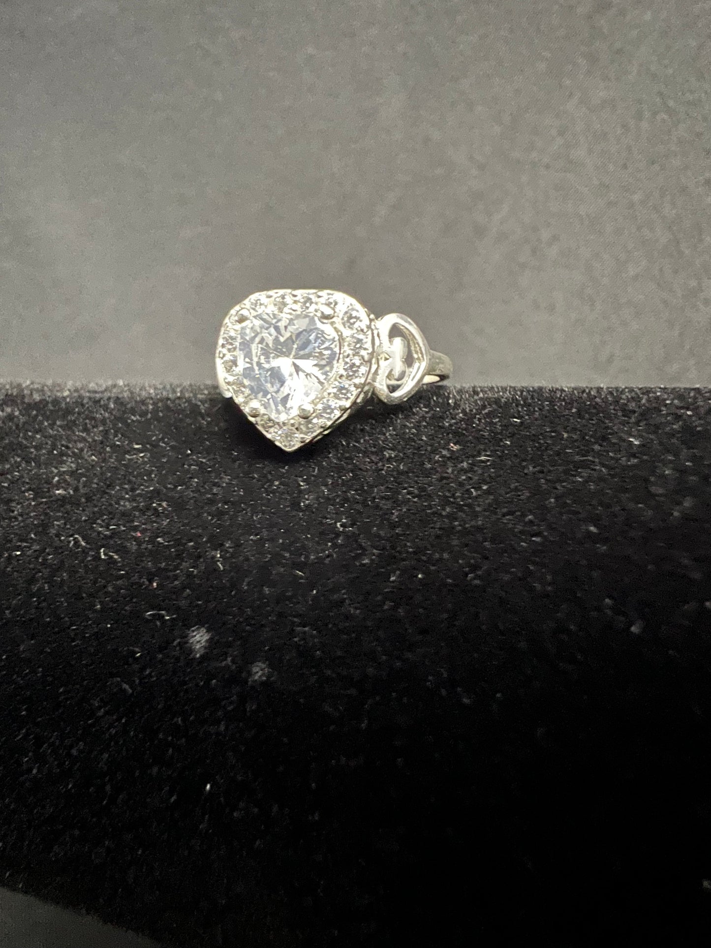 Promise / Engagement Heart Ring .925 Sterling Silver