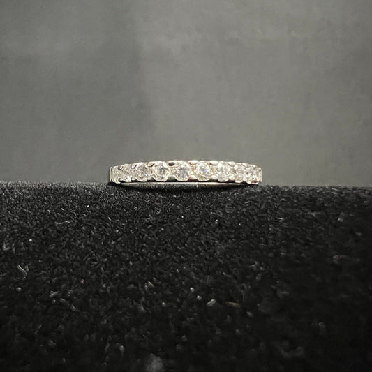11 Stone Band Ring 925 Sterling Silver