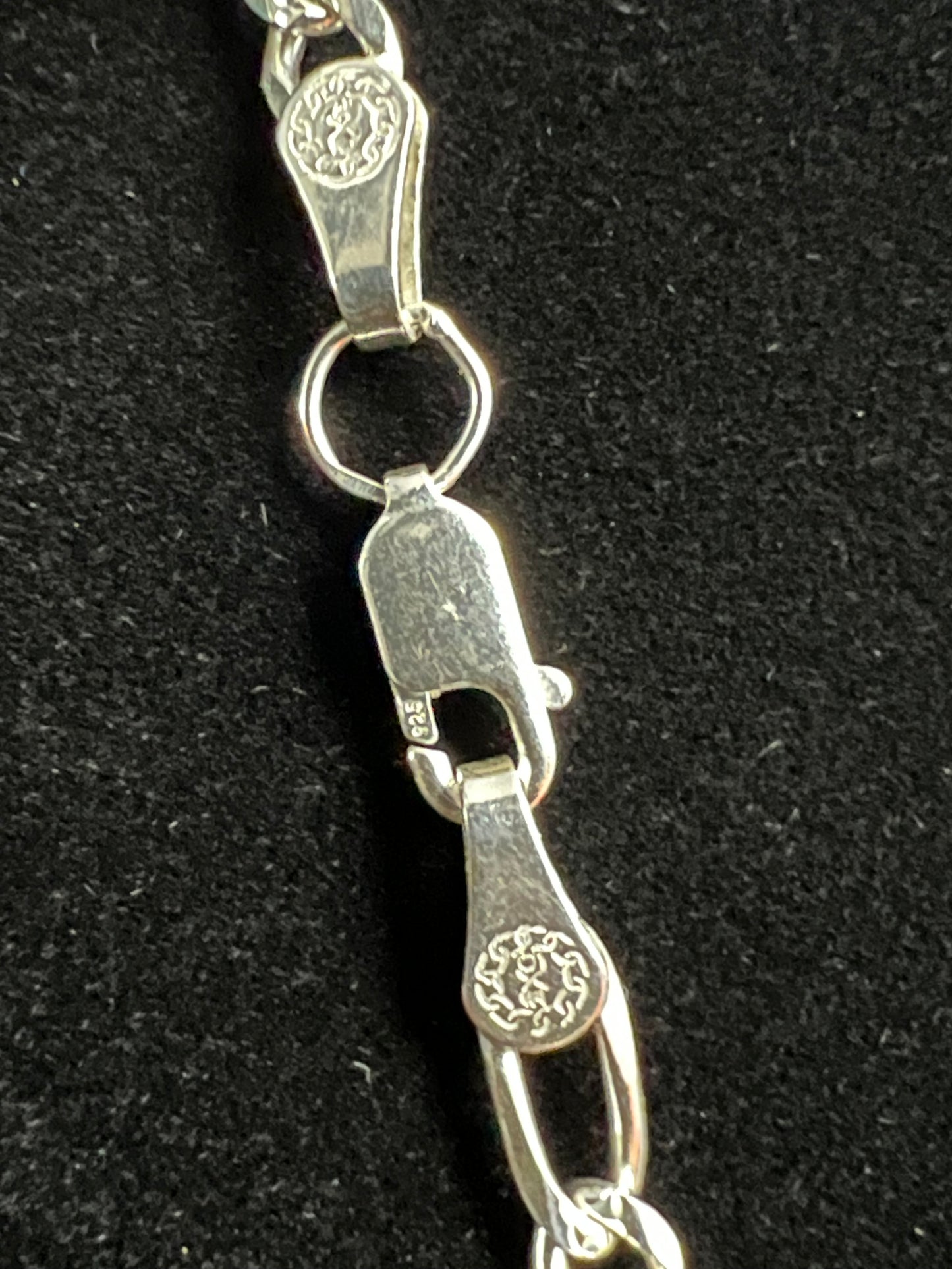 Figaro Link 925 Sterling Silver Chain Necklace 4mm