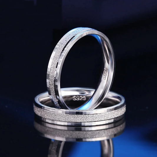 Geometric 925 Sterling Silver Men's Ring – Modern Design