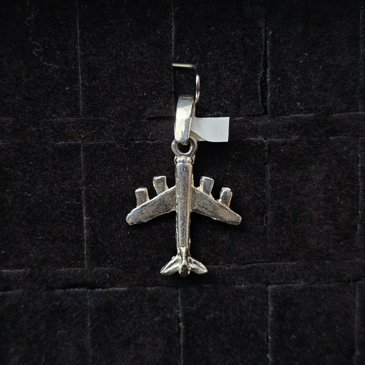 Airplane Pendant 925 Sterling Silver