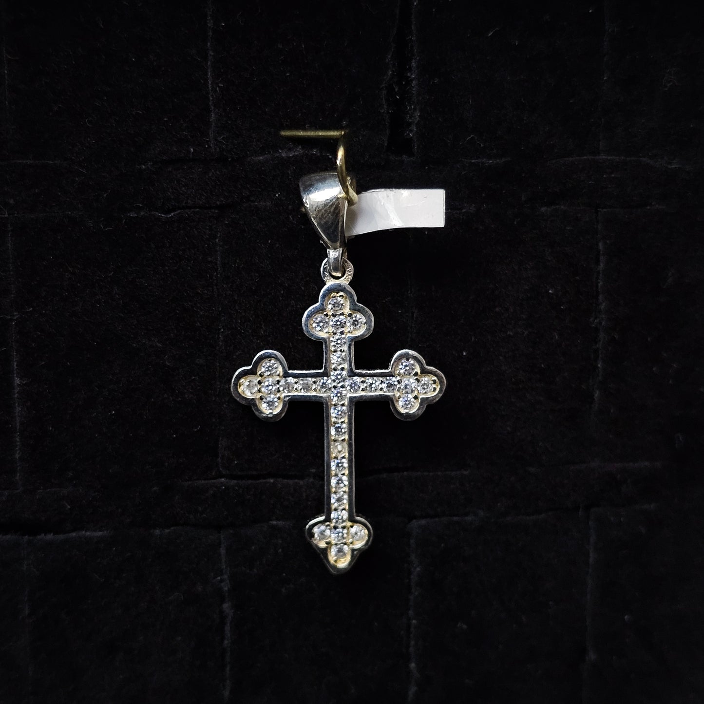 Cross Pendant CZ 925 Sterling Silver